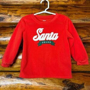 Carter's "Santa‎ Squad" Holiday Sweatshirt Size 2T
